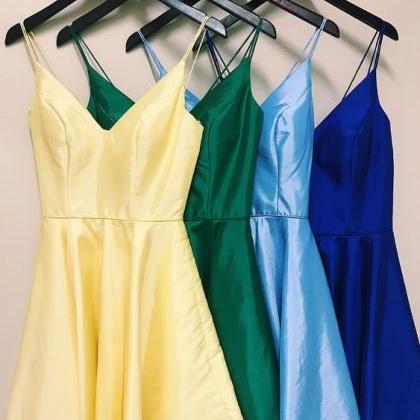 Homecoming Dresses Short, Yellow/green/sky..