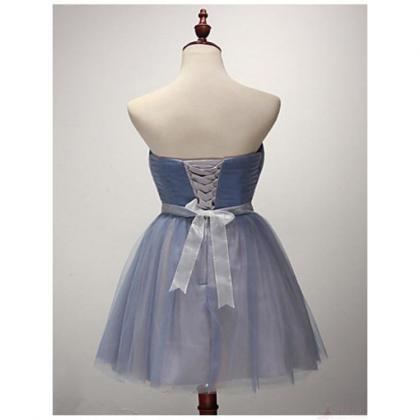 Tulle Homecoming Prom Dresses, Affordable Short..