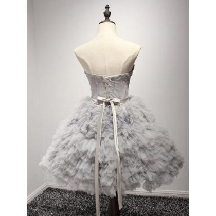 Homecoming Dresses Ball Gown, Grey Homecoming..