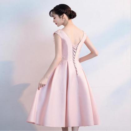 Blush Homecoming Dresses, Pink Homecoming Dresses,..