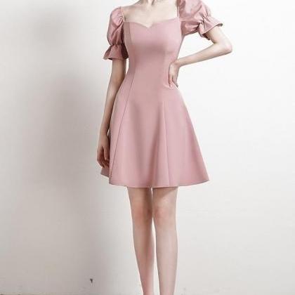 Soft Vintage Short Homecoming Dresses Simple Style..
