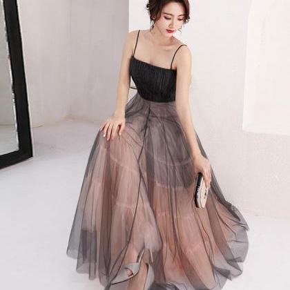 High Quality Black Tulle Short Prom Dress,..
