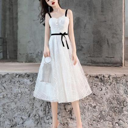 White Tulle Lace Short Prom Dress,white Tulle..