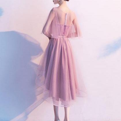 Pink Tulle Short Prom Dress,pink Tulle Homecoming..