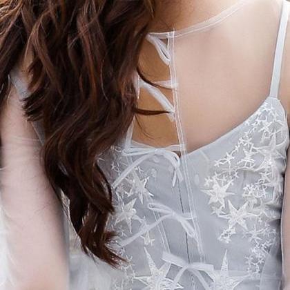 Gray Tulle Lace Short Prom Dress Gray Homecoming Dress on Luulla
