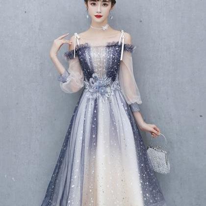 Cute Blue Tulle Short Prom Dress Blue Tulle Formal..