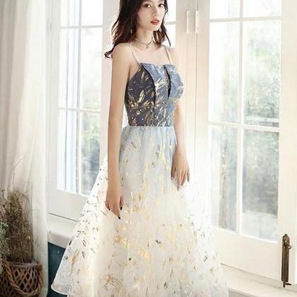 Blue Tulle Lace Short Prom Dress Blue Tulle..