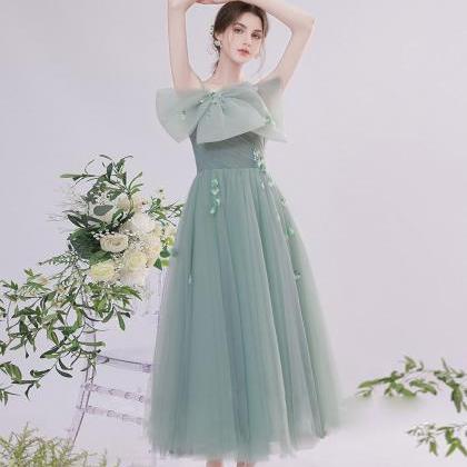 Green Tulle Short Prom Dress,green Tulle Lace..
