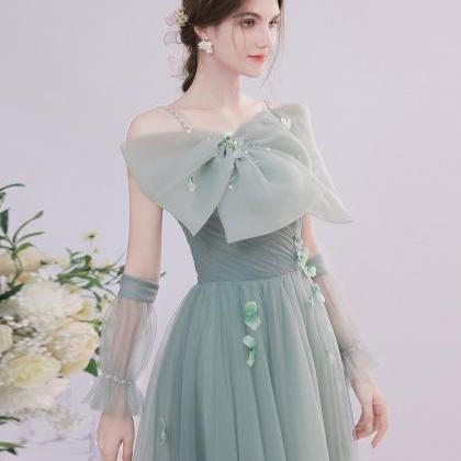 Green Tulle Short Prom Dress,green Tulle Lace..