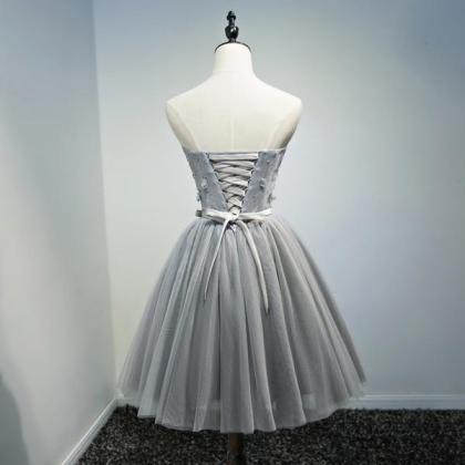 Lovely Tulle Short Grey Tulle ?lace Up Short..