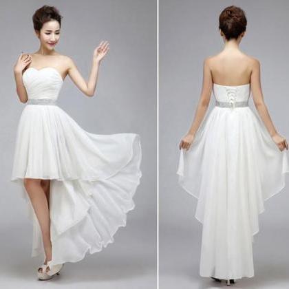 Chiffon High Low Bridesmaid Dresses, Beautiful..
