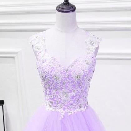 Cute Lavender Teen Girls Formal Dresses, Beautiful..