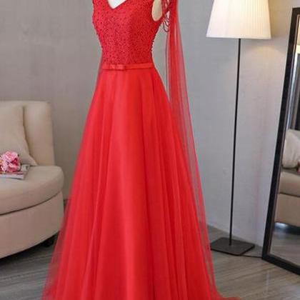 Red Formal Gowns, Red Party Dresses, Prom Dress
