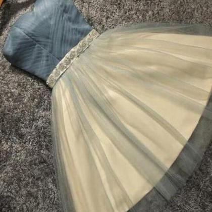 Cute Knee Length Sweetheart Tulle Party Dress With..