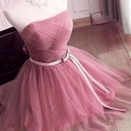 Lovely Tulle Short Party Dress, Handmade Formal..