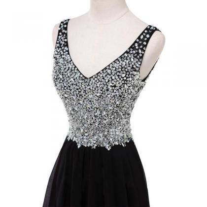 Chic Gradient Chiffon With Sequins Long Prom..