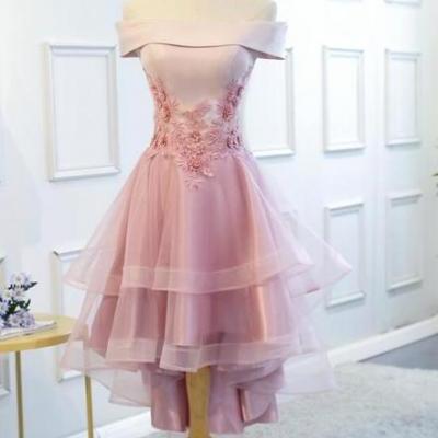Charming Tulle and Satin Lace-up Formal Dresses, Lovely Formal Dress 