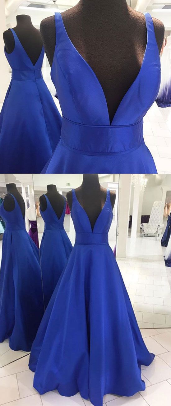 Blue Prom Dress, Long Evening Dress,elegant Formal Dress