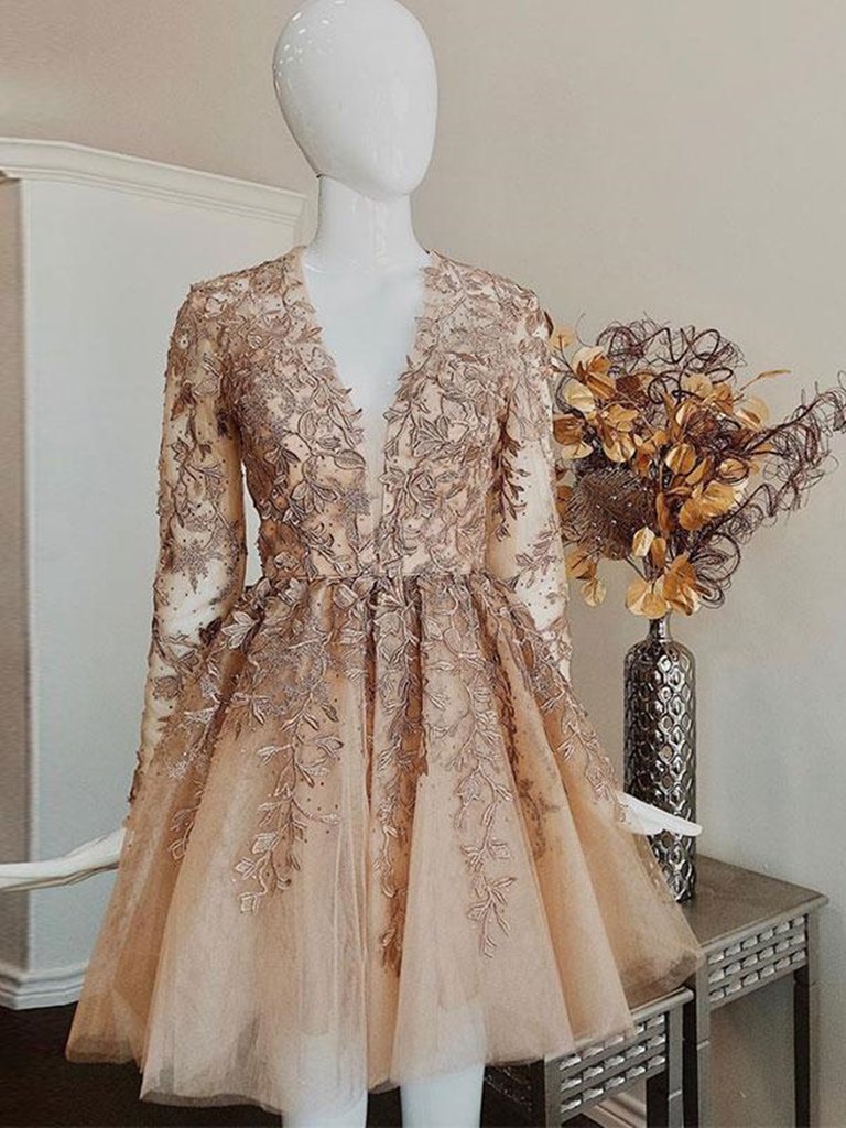 long sleeve lace homecoming dress Black Homecoming Dresses,High Low Homecoming Dress,Lace Homecoming Dress,HC00083, US20W / Royal Blue