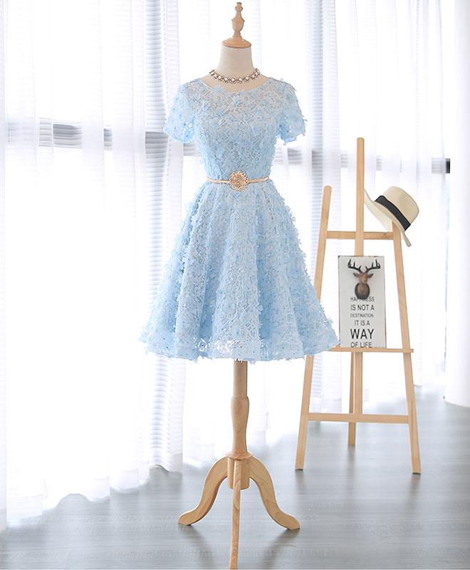 Cute blue homecoming dresses sales