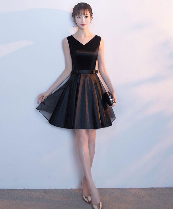cute black dresses short Gabbie Black Strapless Mini Dress | Cotton Candy LA | Size M | Drop Waist, Ruched, Ruffle Skater