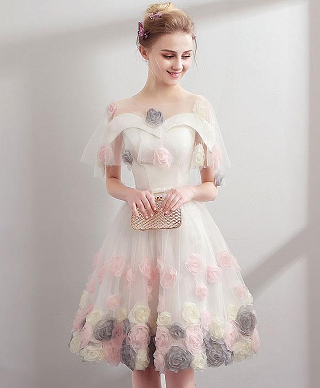 Cute Sweetheart Tulle Short Prom Dress,tulle Homecoming Dress