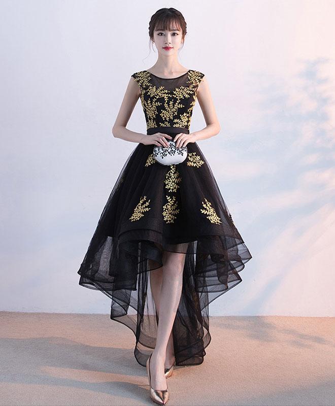 Black Tulle Lace Prom Dress,black Lace Formal Dress