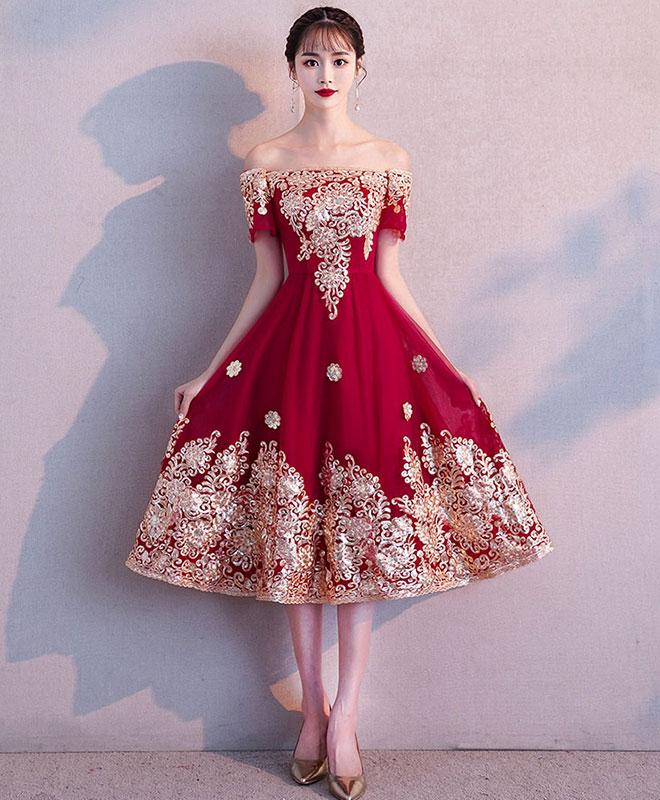 Burgundy Lace Short Prom Dress,burgundy Lace Bridesmaid Dress