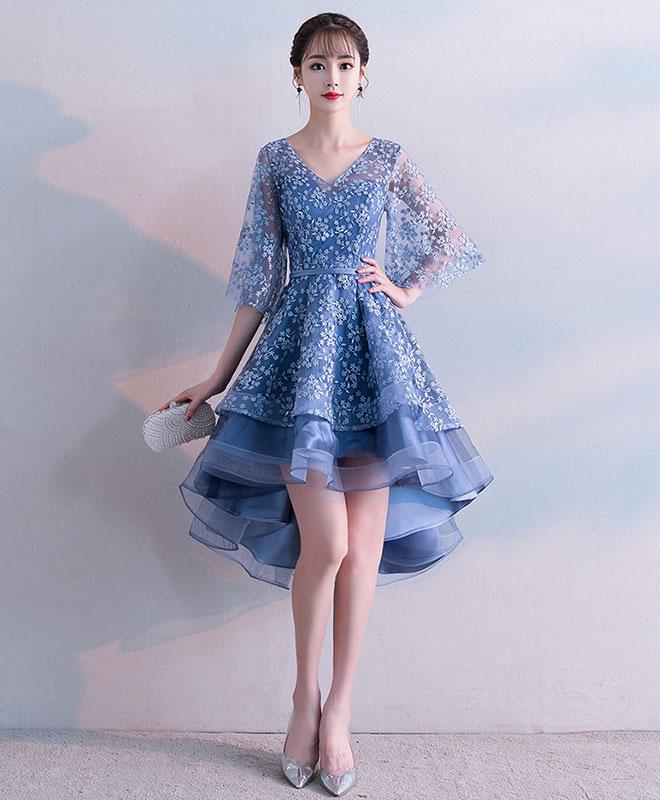 plus size navy lace dress Plus Size A-Line Split Round Neck Evening Dress for Formal Events