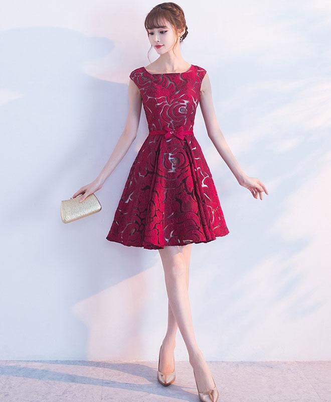 bridesmaid dresses in la Eva Fashion 5285 Short Pleated Lace Mother of the Bride Midi Dress main image 1