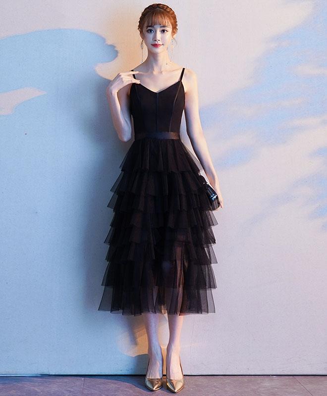 Black Sweetheart Tulle Short Prom Dress,black Tulle Evening Dress