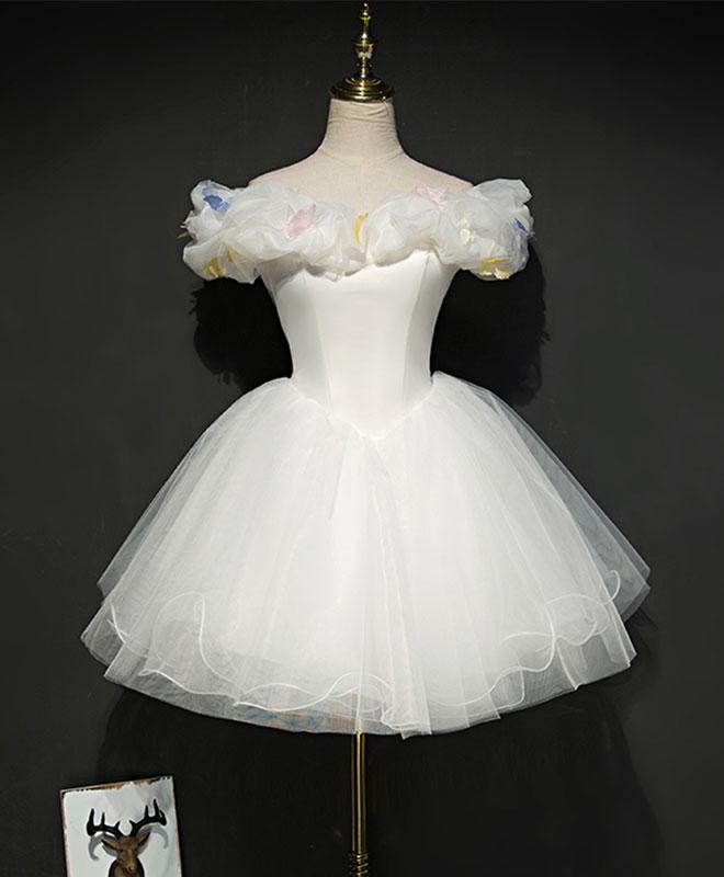 Short white tutu dress deals