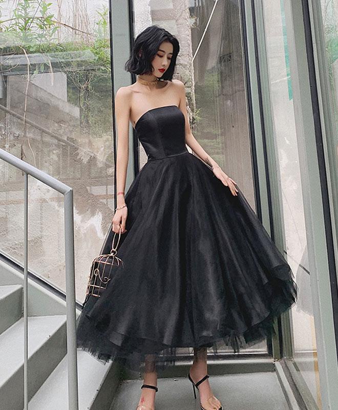 Black Tulle Short Prom Dress,black ...