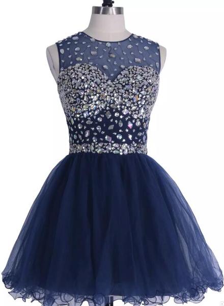 blue dress for baby girl Miami Nights Cowl Neck Sequin Mini Dress Navy