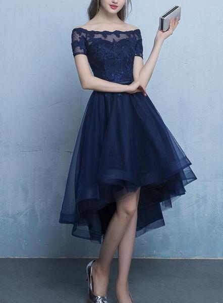 Cute navy blue prom dresses 2025