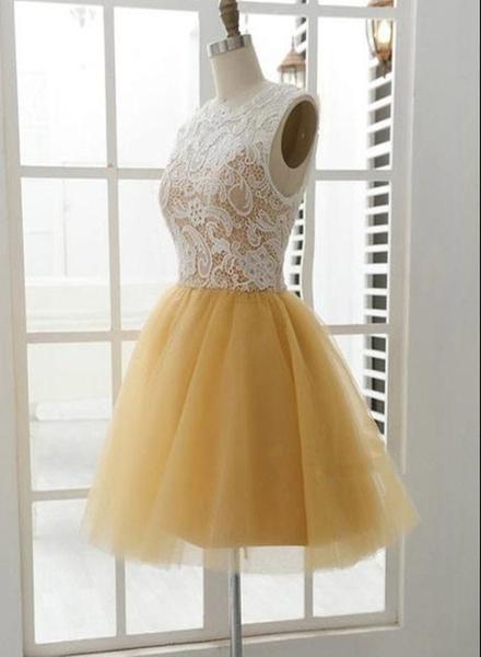 white christmas dresses Champagne Strapless Tulle Short A-Line Party Party Dress Custom Size / Champagne main image 1