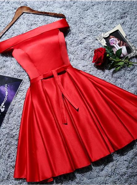 Cute short red dresses on sale