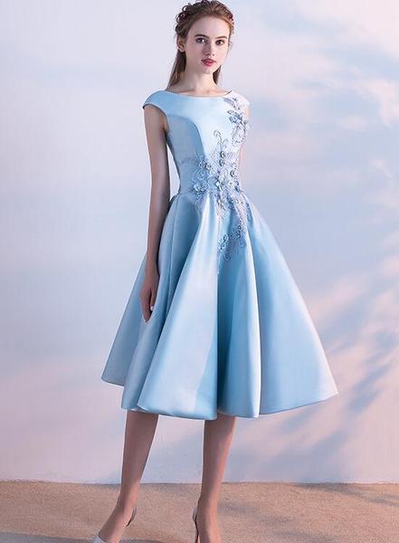 princess polly baby blue dress Blue Straps Pleated Tiered Tulle Elegant Prom Wedding Dress