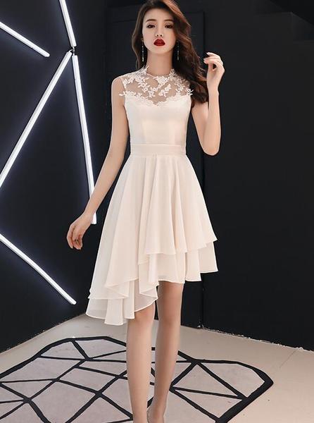 ELABORATE CHARM WOVEN HI-LO DRESS main image 0