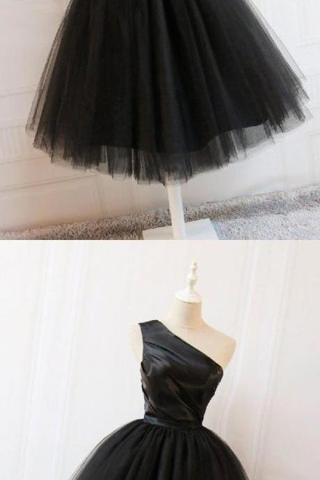Cute Prom Dresses,black Short Prom Dress,black Homecoming Dress,ball Gown Cocktail Dress