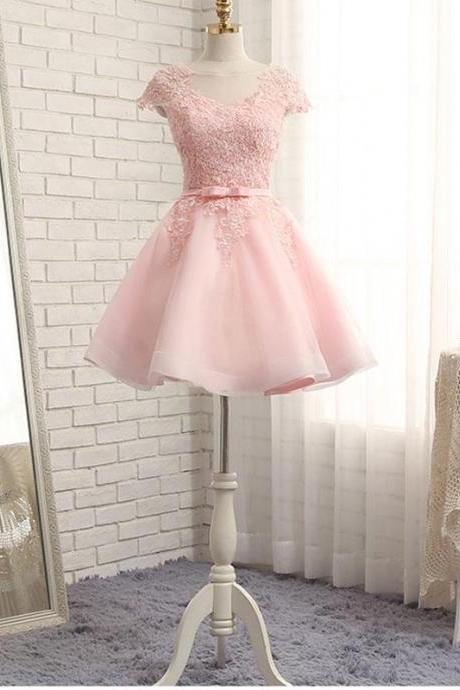 High Quality A Line Lace Short Prom Dress,homecoming Dresses