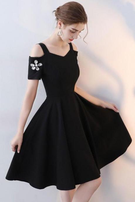 Cute Black Short Prom Dress,short Party Dress