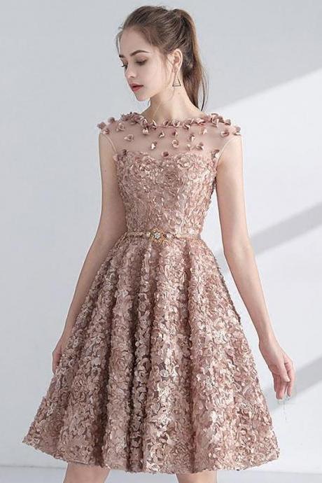 Cute A line short prom dress,homecoming dress