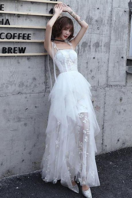 White Sweetheart Tulle Prom Dress White Formal Dress,sexy Gala Dress,maxi Dresses