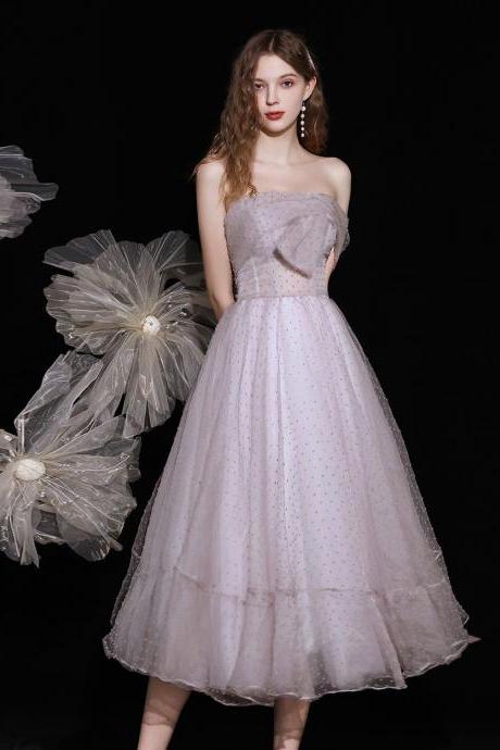 Light Pink Tulle Short Prom Dress ,tulle Formal Dress