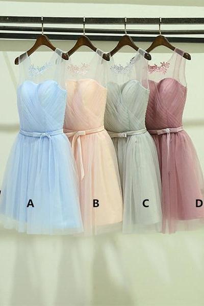 Lovely Tulle Simple Party Dress , Cute Party Dresses