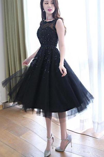 Beautiful Navy Blue Homecoming Dresses, Lovely Short Prom Dress