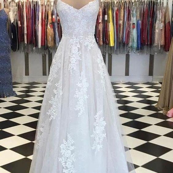 Classy Light Champagne Tulle Sequin Appliques Long Birthday Prom Dress Evening Gown SP1842