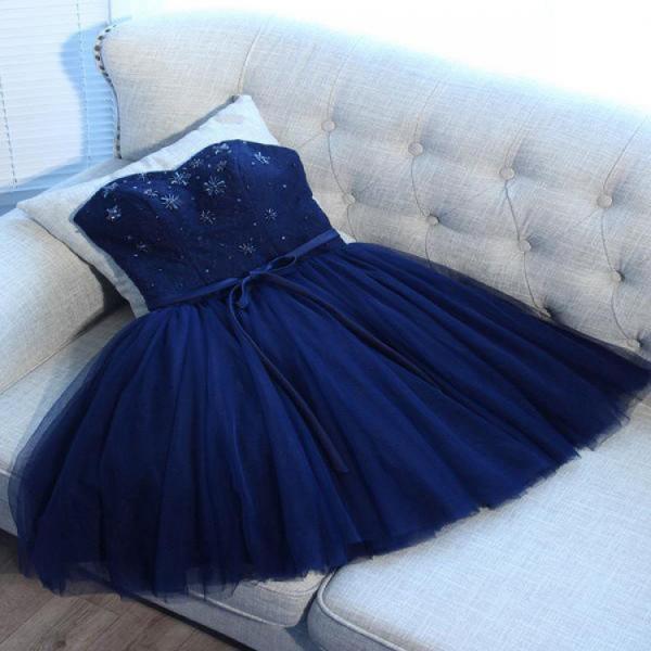Blue Formal Graduation Home Coming Dress HB2026C main image 1