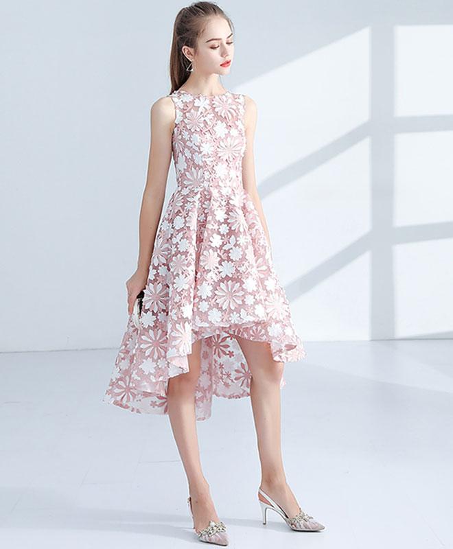 Unique Pink High Low Prom Dress on Luulla